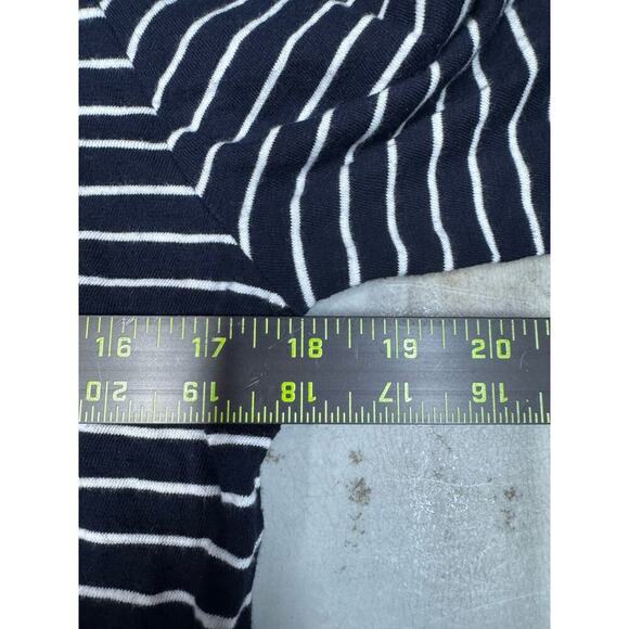 Talbots Blue & White Striped  w/ "Ti Amo" In Red Embroidery Prep Fishermancore - Picture 4 of 9